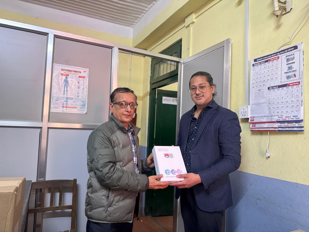 Nepal Med eV funded Spirometry donation program at Ramechhap