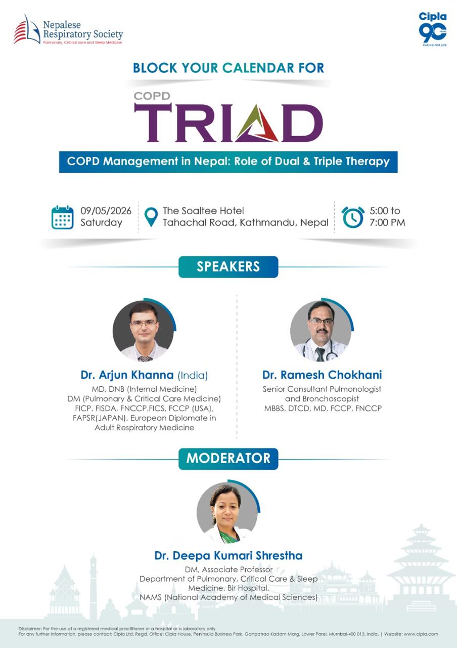 COPD Management in Nepal - Role of Dual & Triple Therapy (9th MAY 2026)